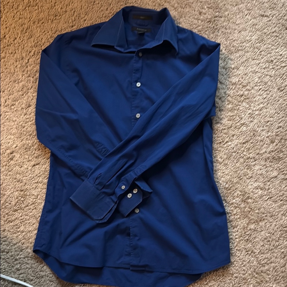 Express Royal Blue Dress Shirt